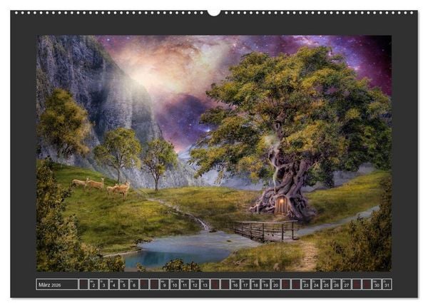 Produktbild: Magische Gefilde (hochwertiger Premium Wandkalender 2026 DIN A2 quer), Kunstdruck in Hochglanz