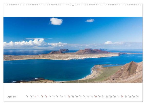 Produktbild: Lanzarote - Insel der Feuerberge (hochwertiger Premium Wandkalender 2026 DIN A2 quer), Kunstdruck in Hochglanz