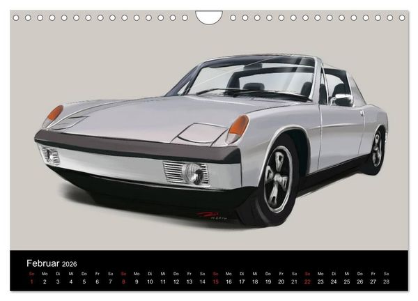 Produktbild: Porsche inspired Artwork by Reinhold Art&acute;s (Wandkalender 2026 DIN A4 quer), CALVENDO Monatskalender