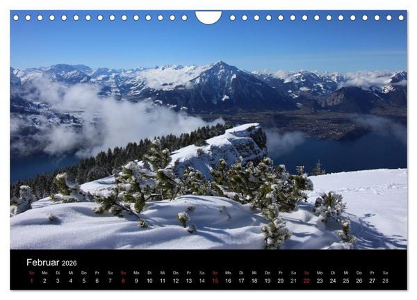 Produktbild: Unterwegs in den Schweizer Bergen - swissmountainview.ch (Wandkalender 2026 DIN A4 quer), CALVENDO Monatskalender