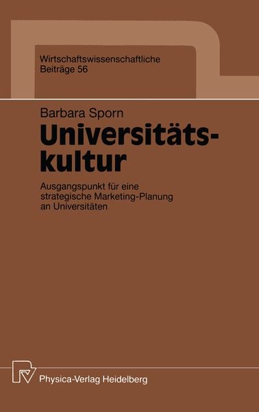 Produktbild: Universit&auml;tskultur