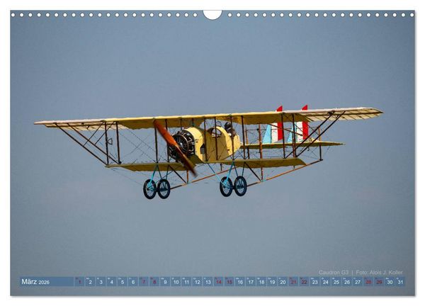 Produktbild: Historische Propellerflugzeuge 2026 (Wandkalender 2026 DIN A3 quer), CALVENDO Monatskalender