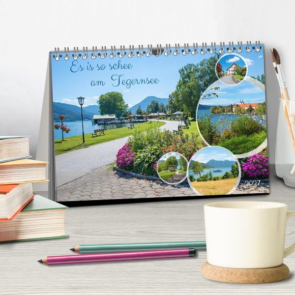 Produktbild: Es is so schee am Tegernsee (Tischkalender 2027 DIN A5 quer), CALVENDO Monatskalender