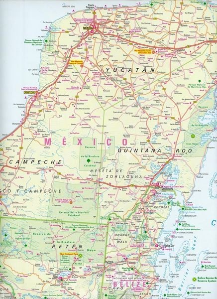 Produktbild: Nelles Map Landkarte Central America