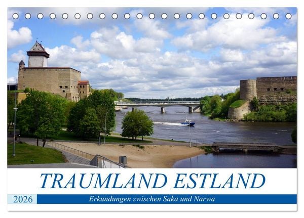 Traumland Estland - Erkundungen zwischen Saka und Narva (Tischkalender 2026 DIN A5 quer), CALVENDO Monatskalender