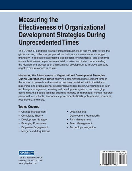 Produktbild: Measuring the Effectiveness of Organizational Development Strategies During Unprecedented Times