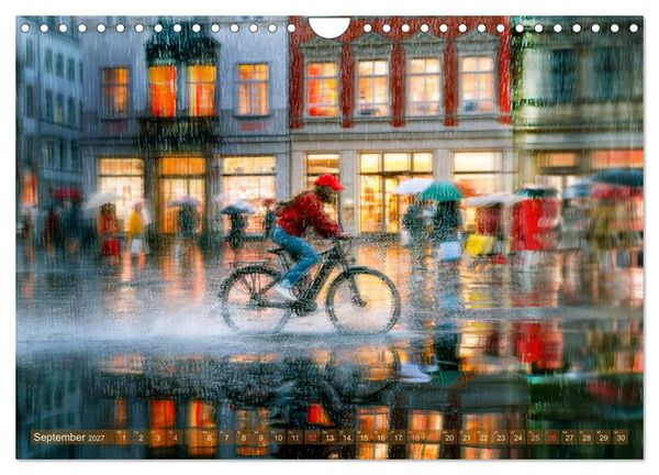 Produktbild: Pluviophil - Verr&uuml;ckt nach Regen (Wandkalender 2027 DIN A4 quer), CALVENDO Monatskalender