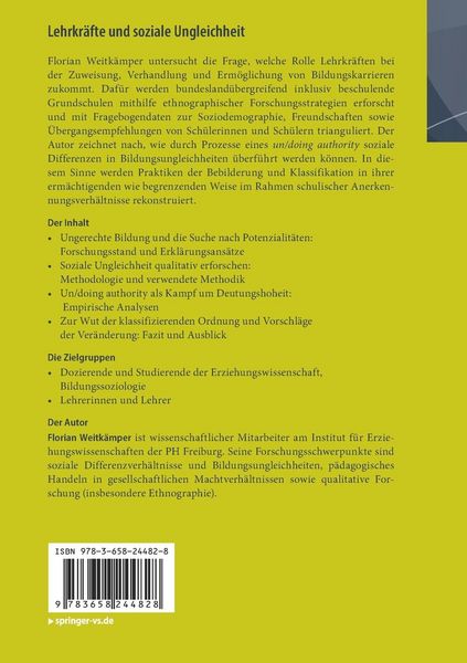 Produktbild: Lehrkräfte und soziale Ungleichheit