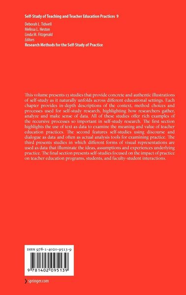 Produktbild: Research Methods for the Self-Study of Practice