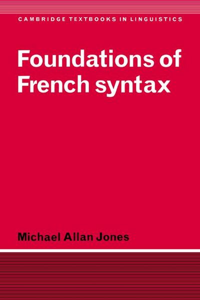 Produktbild: Foundations of French Syntax