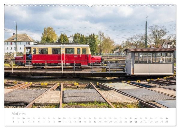 Produktbild: Bus, Bahn und Co. - Faszinierende Fahrzeuge (Wandkalender 2026 DIN A2 quer), CALVENDO Monatskalender