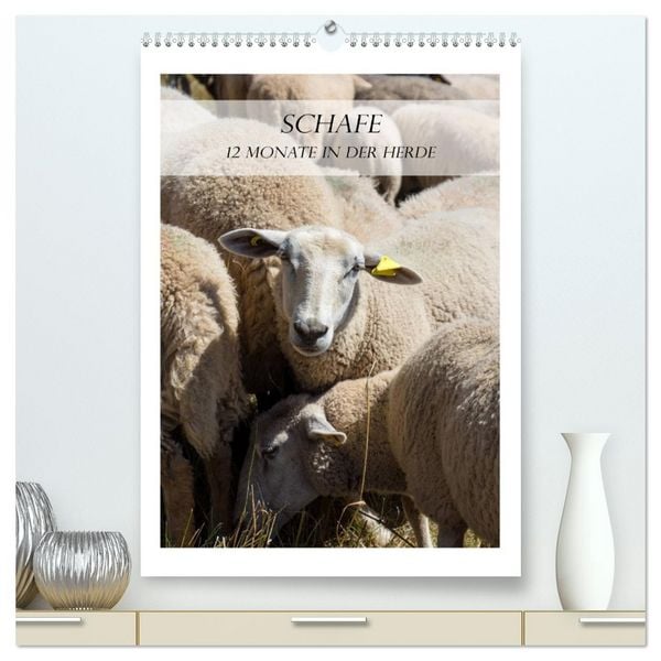 Produktbild: Schafe - 12 Monate in der Herde (hochwertiger Premium Wandkalender 2026 DIN A2 hoch), Kunstdruck in Hochglanz