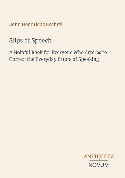 Produktbild: Slips of Speech