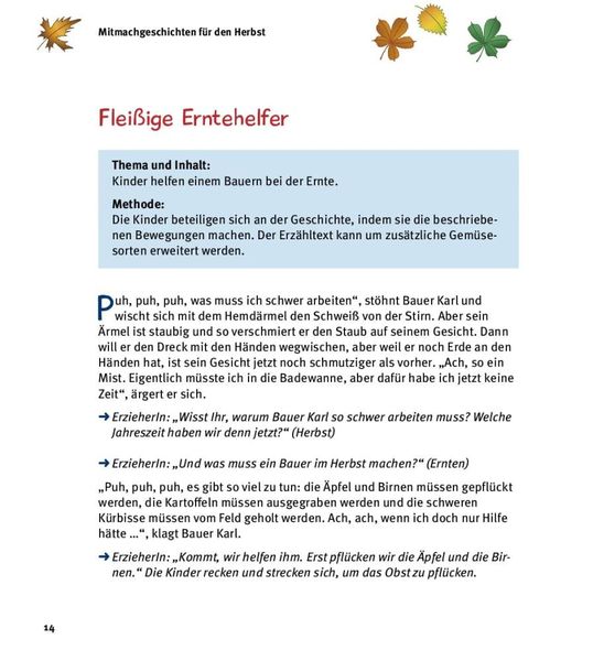Produktbild: 5 Minuten Mitmachgeschichten f&uuml;r Herbst und Winter
