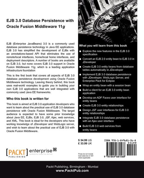 Produktbild: Ejb 3.0 Database Persistence with Oracle Fusion Middleware 11g