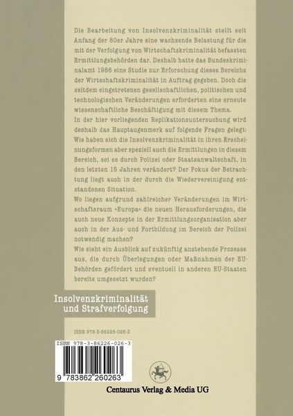 Produktbild: Insolvenzkriminalit&auml;t und Strafverfolgung