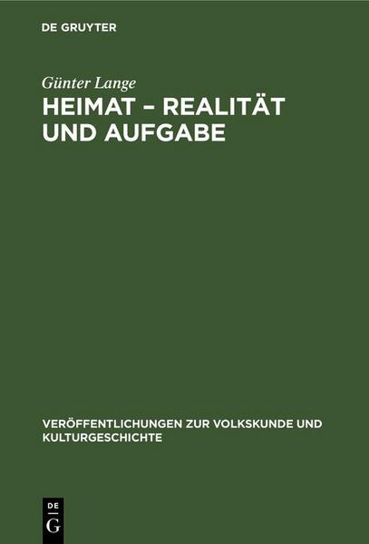 Produktbild: Heimat - Realit&auml;t und Aufgabe