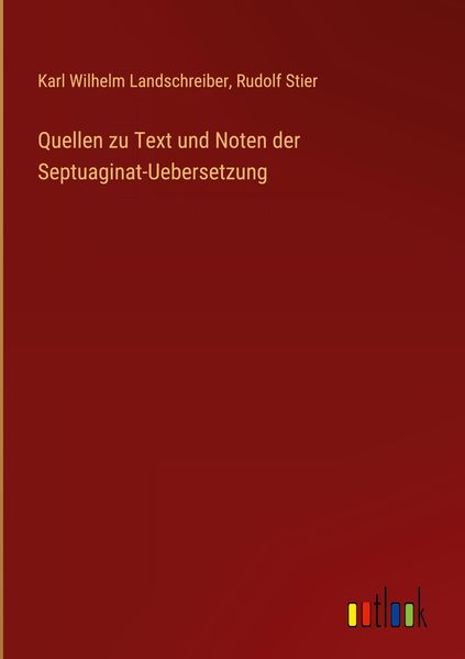 Produktbild: Quellen zu Text und Noten der Septuaginat-Uebersetzung