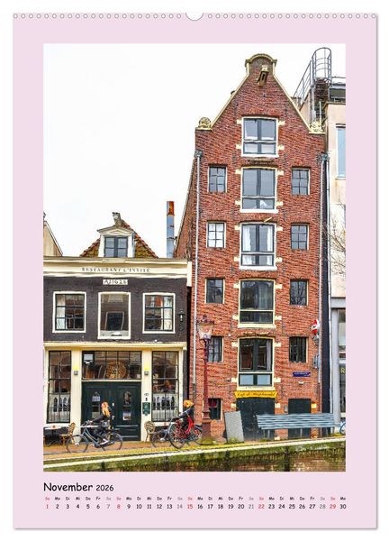 Produktbild: Amsterdam - Alles nur Fassade (hochwertiger Premium Wandkalender 2026 DIN A2 hoch), Kunstdruck in Hochglanz