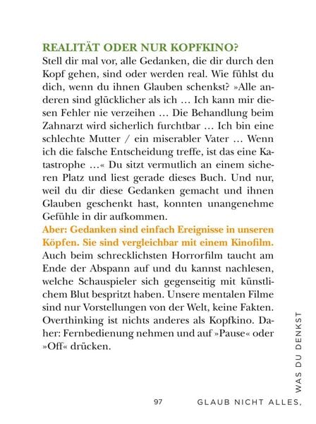 Produktbild: Die 1-Minuten-Strategie gegen Overthinking