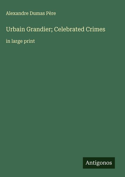 Produktbild: Urbain Grandier; Celebrated Crimes