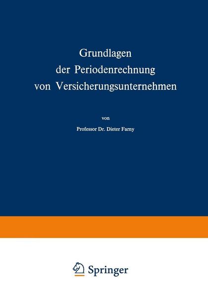 Produktbild: Grundlagen der Periodenrechnung von Versicherungsunternehmen