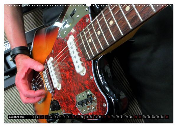 Produktbild: Guitars and Amps - Let's Rock (High Quality Premium Wall Calendar 2026 DIN A2 landscape),CALVENDO 12 Month Wall Calendar