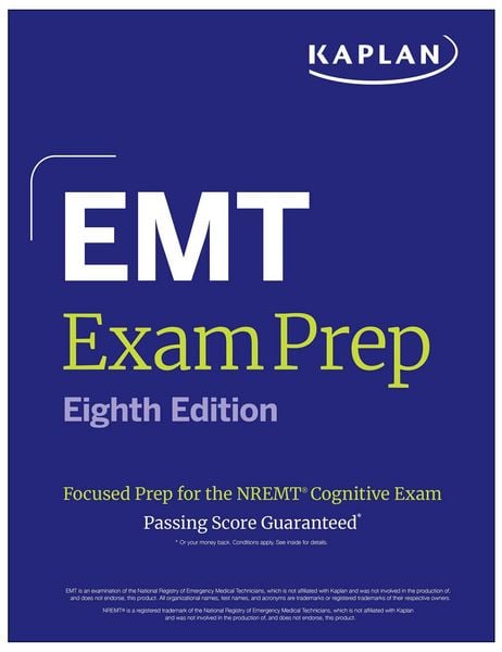 Produktbild: EMT Exam Prep, Eighth Edition: Focused Prep for the Nremt Cognitive Exam + One Full Length Practice Test (2026)