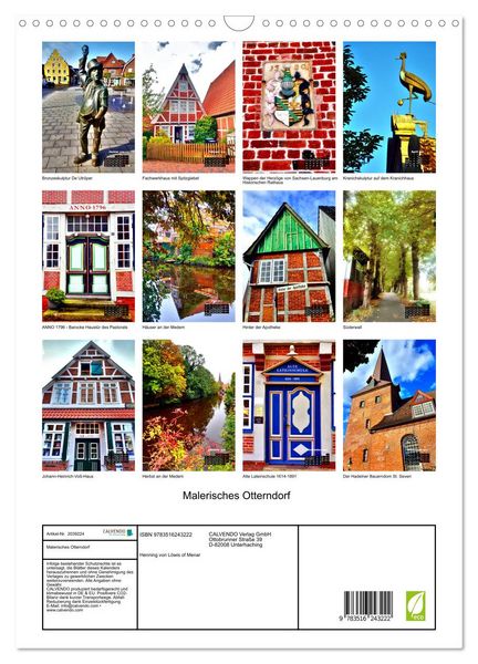 Produktbild: Malerisches Otterndorf (Wandkalender 2026 DIN A3 hoch), CALVENDO Monatskalender