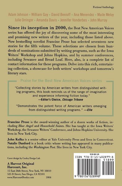 Produktbild: Best New American Voices