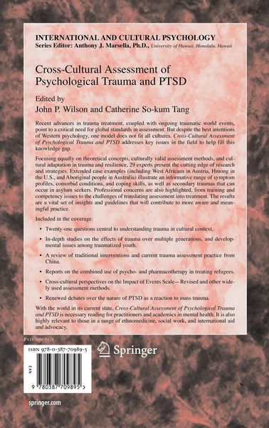 Produktbild: Cross-Cultural Assessment of Psychological Trauma and PTSD