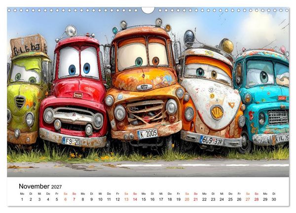 Produktbild: Rost & Roll - Altmetall mit Charakter (Wandkalender 2027 DIN A3 quer), CALVENDO Monatskalender