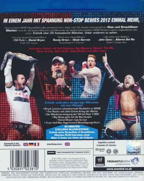 Produktbild: The Best of Raw & Smackdown 2012 [2 BRs]