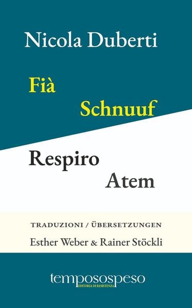Produktbild: Fi&agrave;. Schnuuf. Respiro. Atem. Taj curt. Dr&uuml;&uuml;ziiler. Versi a tre righe. Dreizeiler
