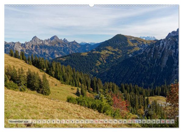 Produktbild: Herbst im Tannheimer Tal - Impressionen von Schattwald bis Nesselw&auml;ngle (Wandkalender 2026 DIN A2 quer), CALVENDO Monatskalender