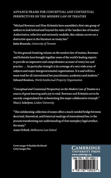 Produktbild: Conceptual and Contextual Perspectives on the Modern Law of Treaties