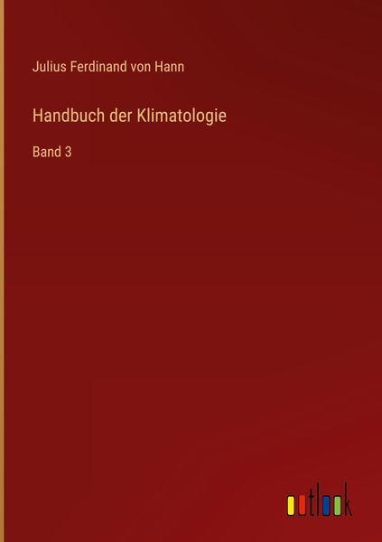 Produktbild: Handbuch der Klimatologie