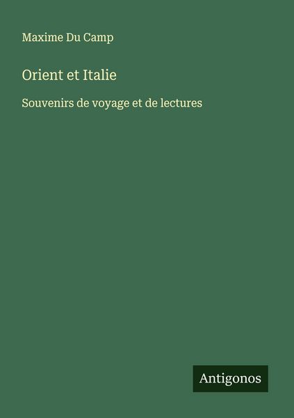 Produktbild: Orient et Italie