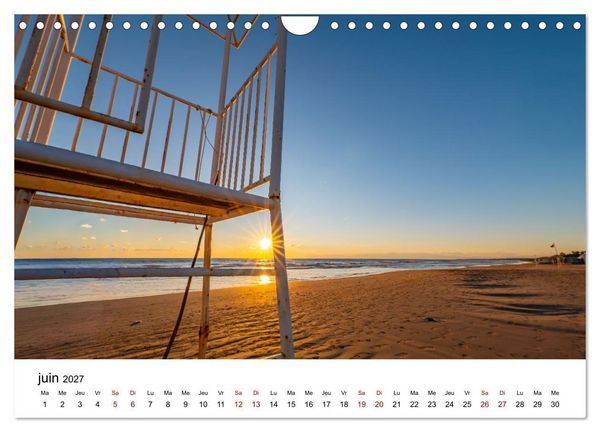 Produktbild: Couchers de soleil magiques &ndash; Jeux de lumi&egrave;re entre ciel et terre (Calendrier mural 2027 DIN A4 vertical), CALVENDO calendrier mensuel
