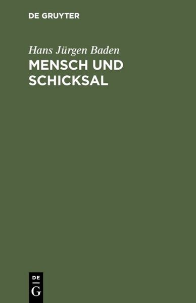 Produktbild: Mensch und Schicksal