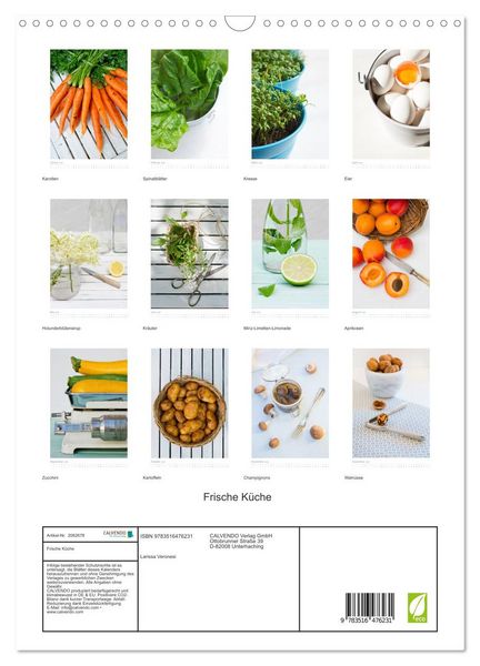 Produktbild: Frische K&uuml;che (Wandkalender 2026 DIN A3 hoch), CALVENDO Monatskalender