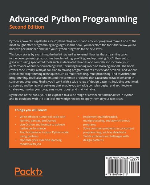 Produktbild: Advanced Python Programming - Second Edition