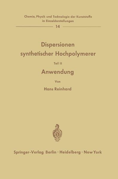Produktbild: Dispersionen synthetischer Hochpolymerer