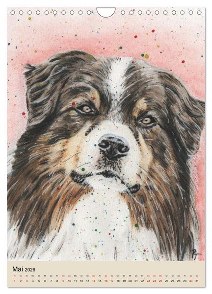Produktbild: Hundeportr&auml;ts - Aquarellzeichnungen von Pia Tasche (Wandkalender 2026 DIN A4 hoch), CALVENDO Monatskalender