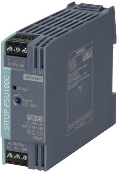 Siemens SITOP PSU100C 24 V/1,3 A Hutschienen-Netzteil (DIN-Rail) 24 V/DC 1.3 A 30 W Anzahl Ausgänge:1 x Inhalt 1 St.