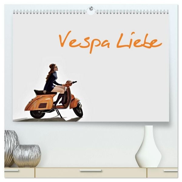 Produktbild: Vespa Liebe (hochwertiger Premium Wandkalender 2027 DIN A2 quer), Kunstdruck in Hochglanz