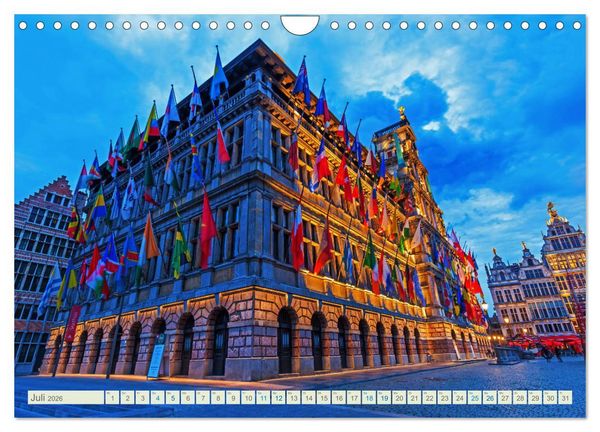 Produktbild: Fotografische Impressionen aus Antwerpen (Wandkalender 2026 DIN A4 quer), CALVENDO Monatskalender