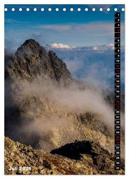 Produktbild: Impressionen aus der Tatra (Tischkalender 2026 DIN A5 hoch), CALVENDO Monatskalender