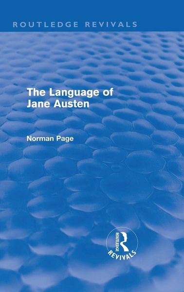 Produktbild: The Language of Jane Austen (Routledge Revivals)