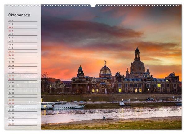 Produktbild: Wundersch&ouml;nes Dresden (hochwertiger Premium Wandkalender 2026 DIN A2 quer), Kunstdruck in Hochglanz